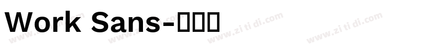Work Sans字体转换